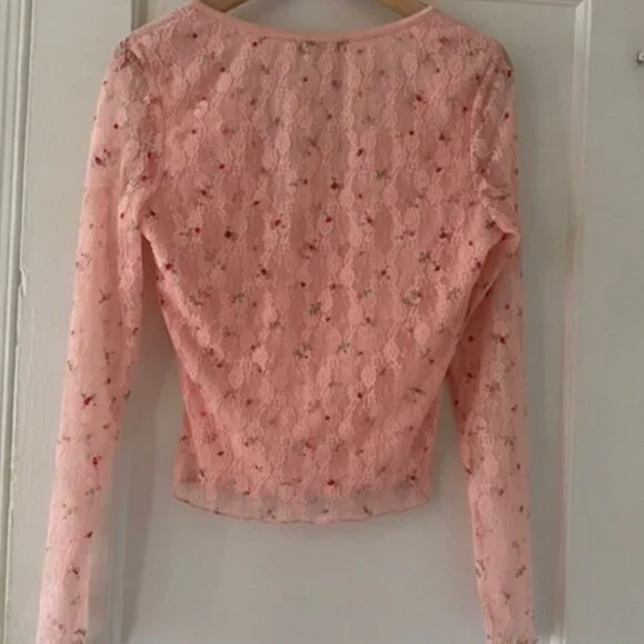 Thirty Thirty Floral Lace Coquette Romantic Feminine Fairy Barbiecore - Picture 3 of 7